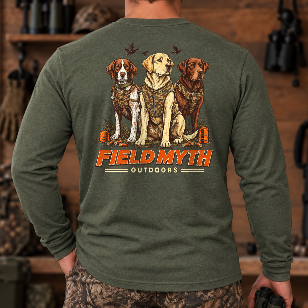 Camo Duck Dogs Long Sleeve