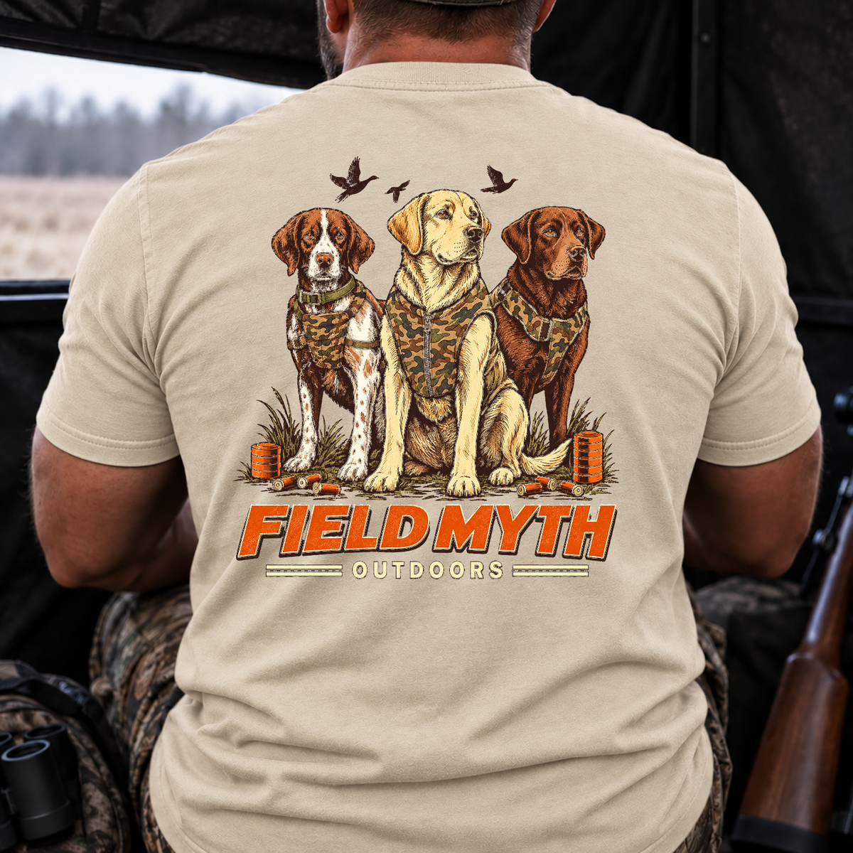 Camo Duck Dogs Tee