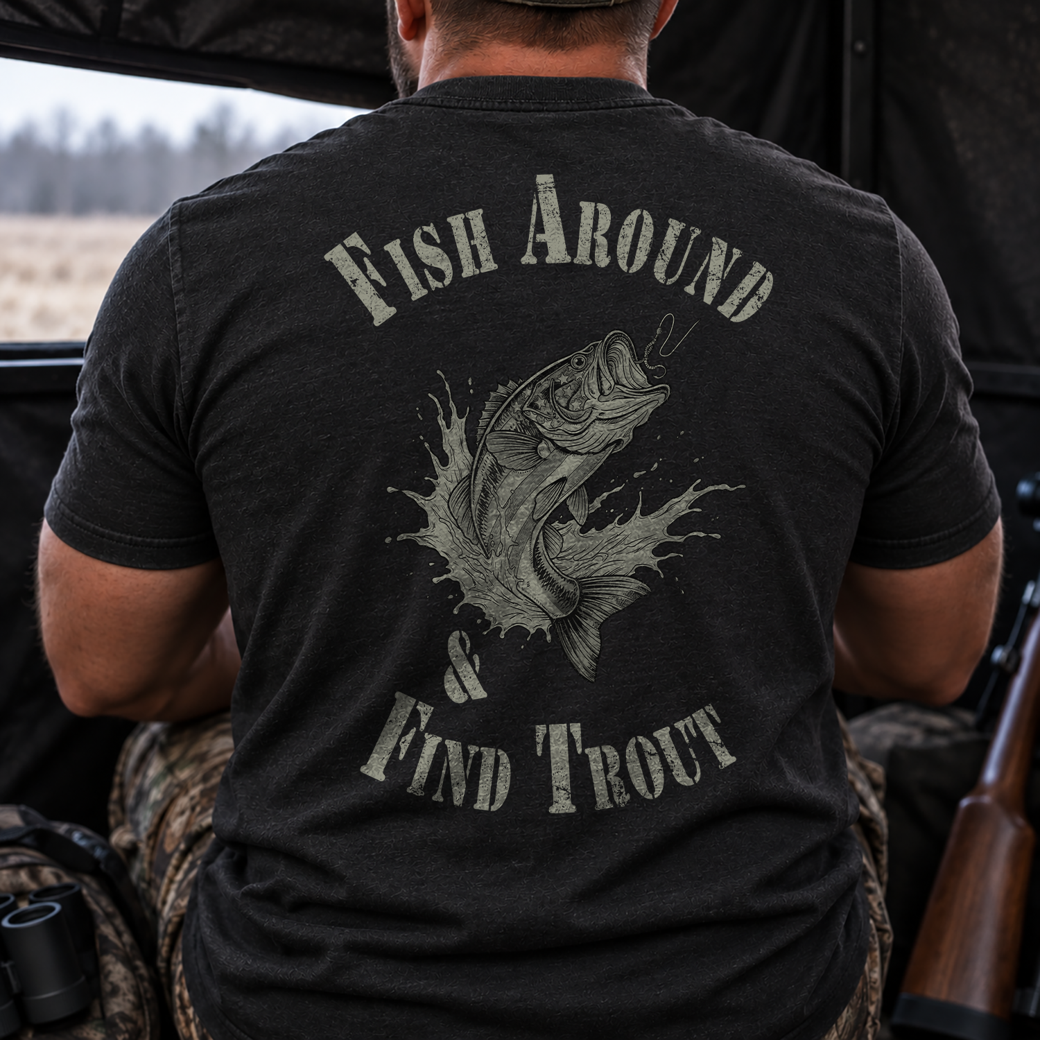 Fish Around Find Trout Tee