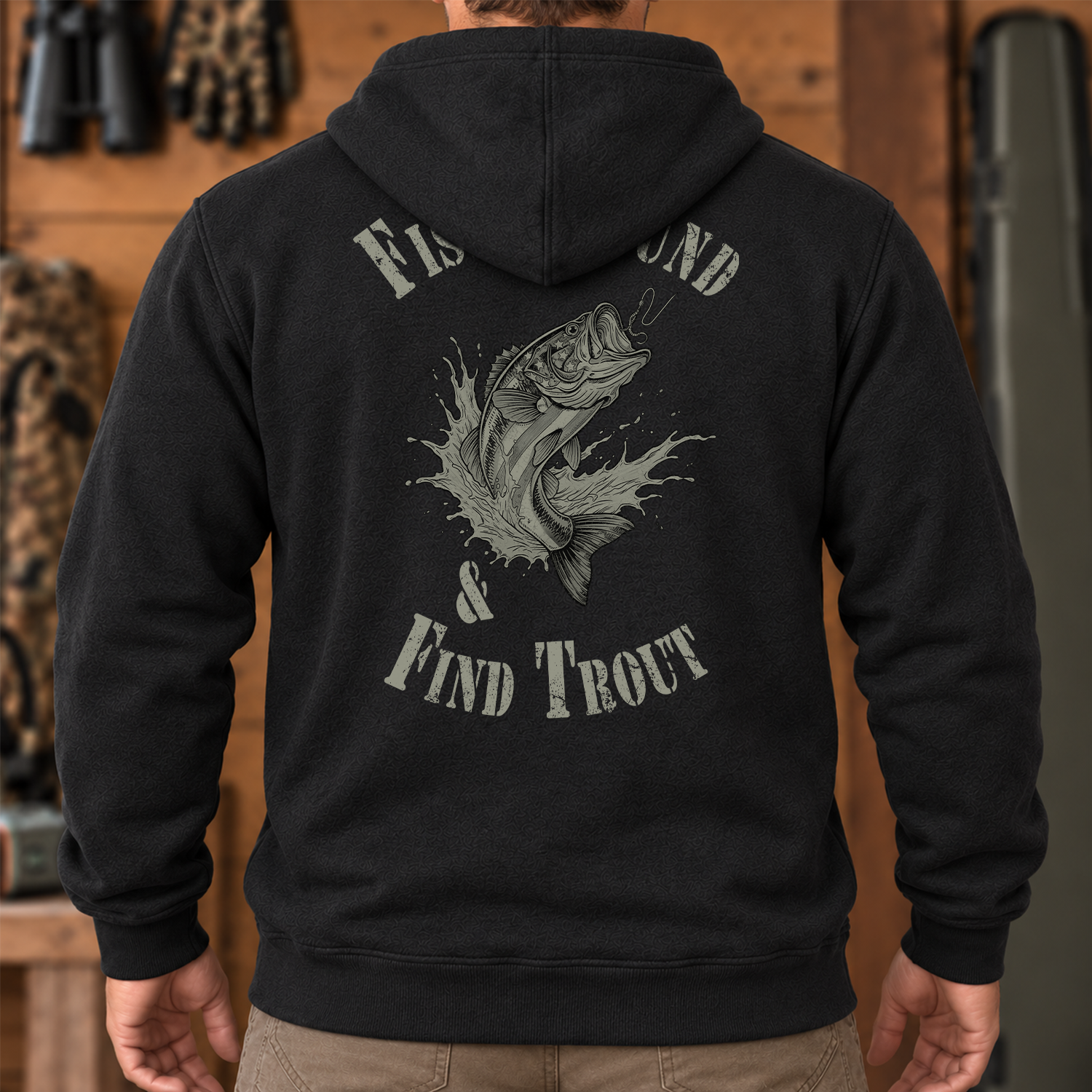 Fish Around Find Trout Hoodie