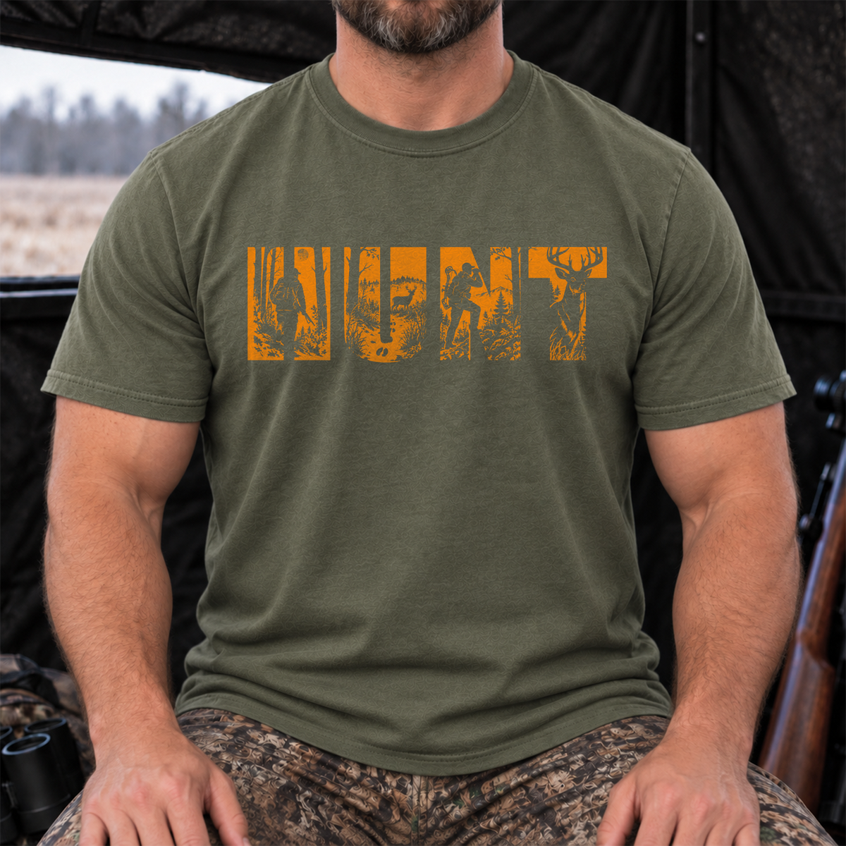 Hunt Military Green Tee