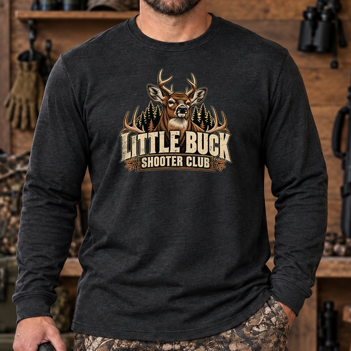 Little Buck Shooter Club Long Sleeve