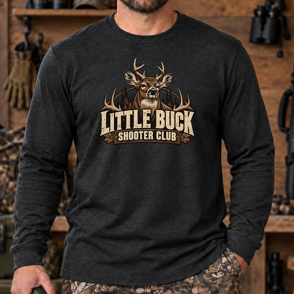 Little Buck Shooter Club 2 Long Sleeve