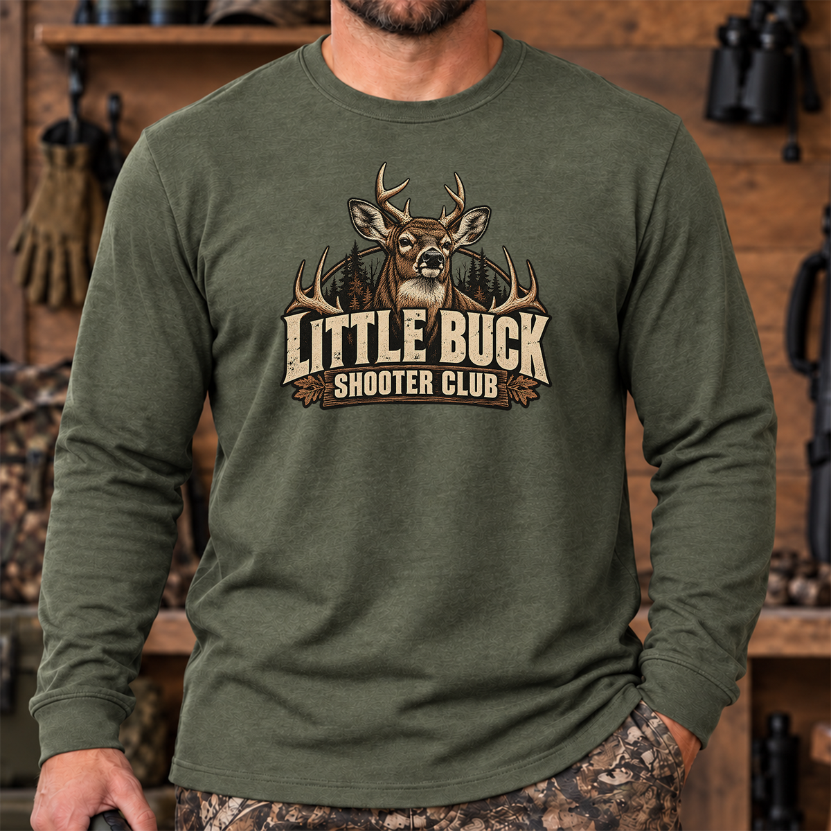 Little Buck Shooter Club Long Sleeve