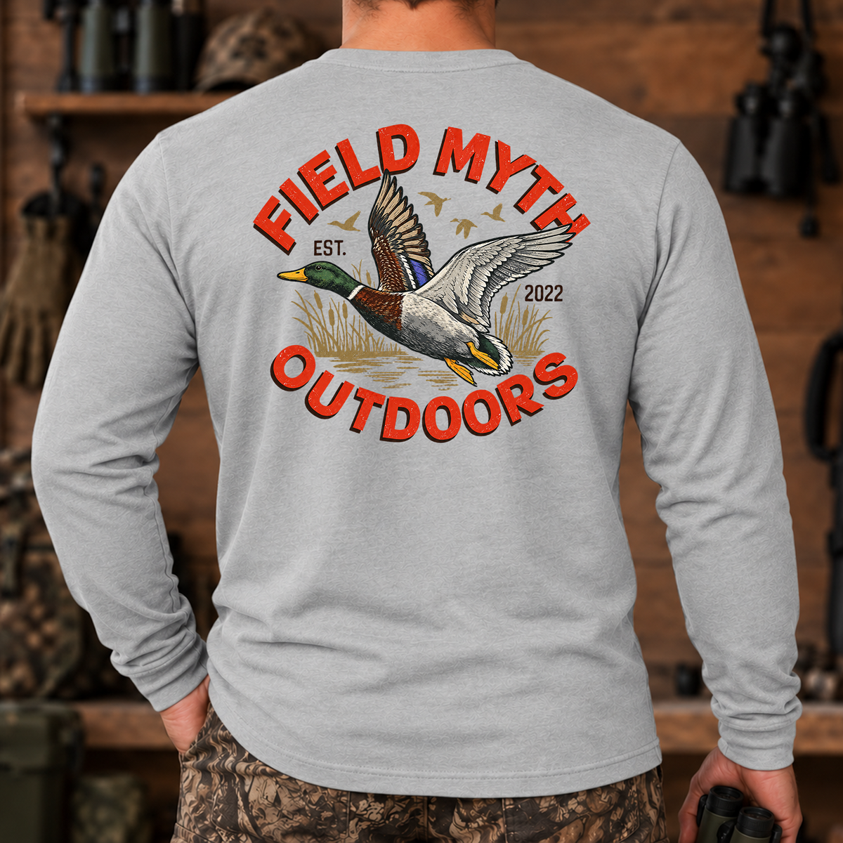 Old School Duck Hunt Long Sleeve