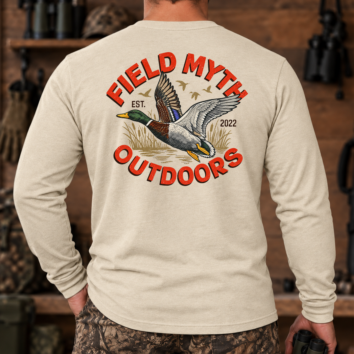Old School Duck Hunt Long Sleeve
