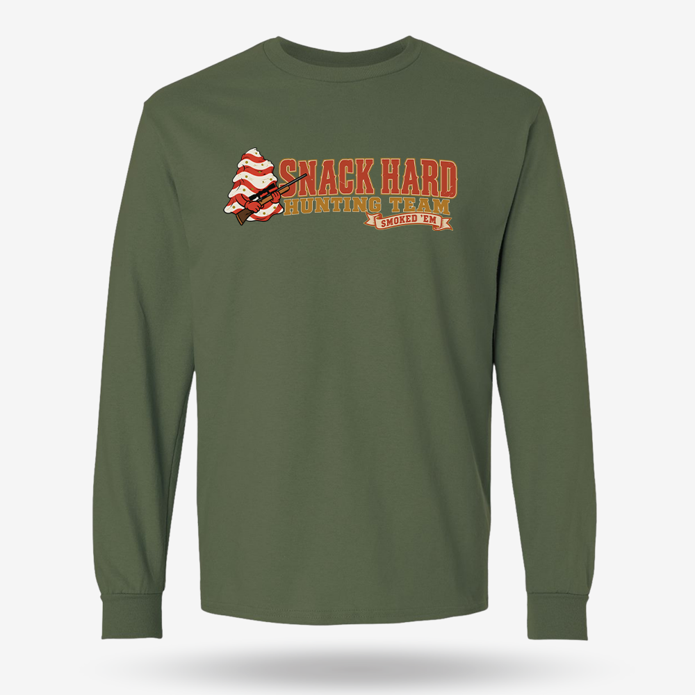 Snack Hard Hunting Team Long Sleeve